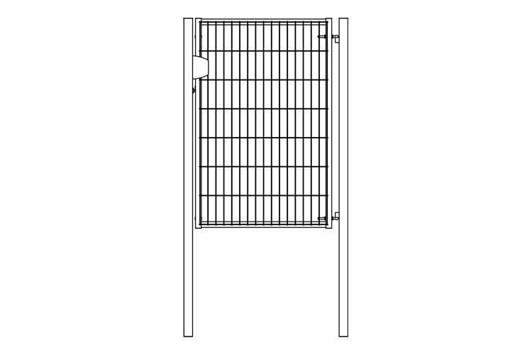 Калитка Light NoLock 2,03х1 RAL 6005