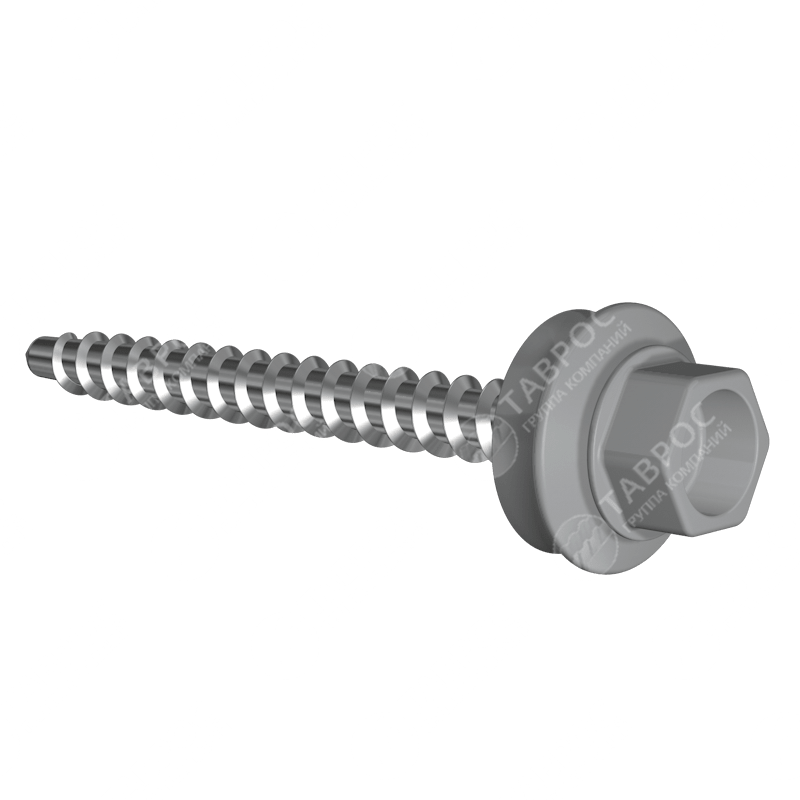 Саморезы Гладкий полиэстер RAL 7004 (Серый) 50*4 для кровли